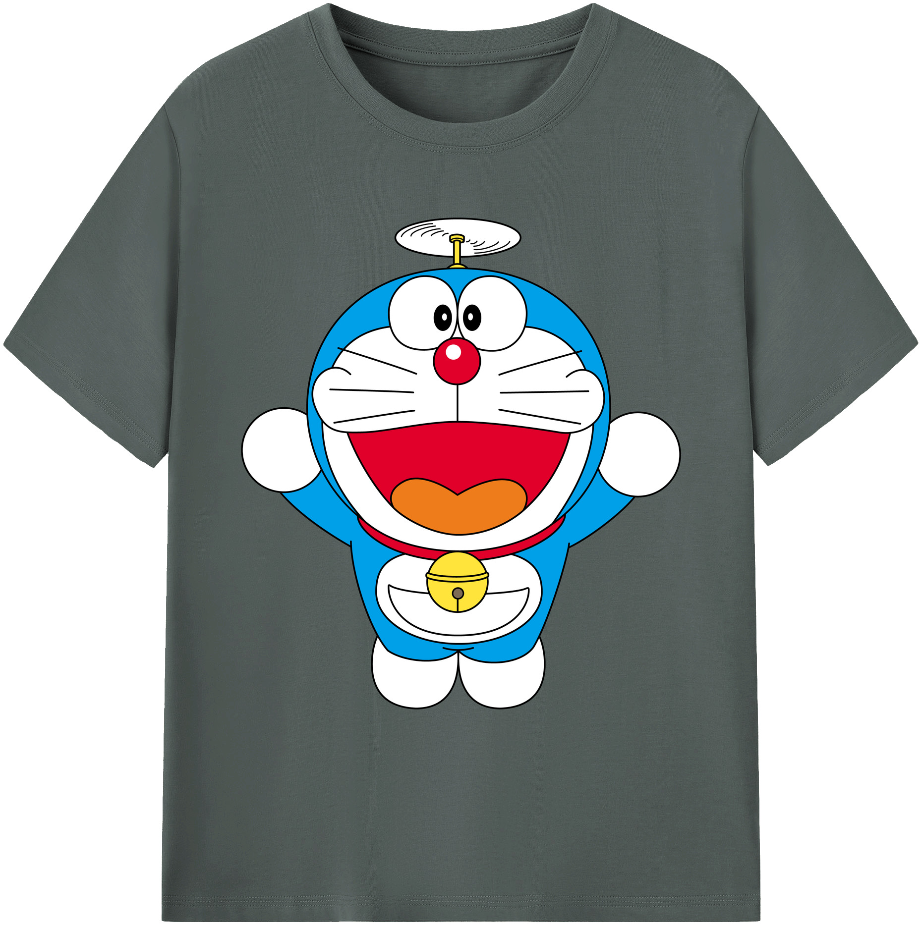 （画像用） ドラえもん Doraemon 綿100％ メンズ半袖Tシャツ｜肌触りやわらか＆通気性
